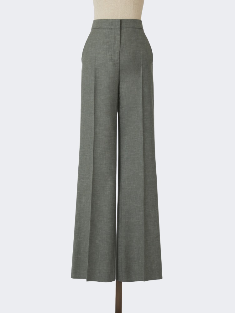 ラグジュアリーブランド【Max Mara】ウールのボルドー色のズボン パンツ - 送料無料｜マックスマーラ公式サイト