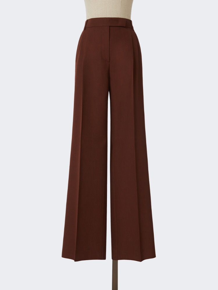 Wool wide-leg trousers - EARTH - Max Mara
