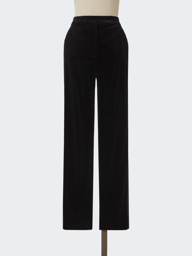 Stretch wool trousers - BLACK - Max Mara