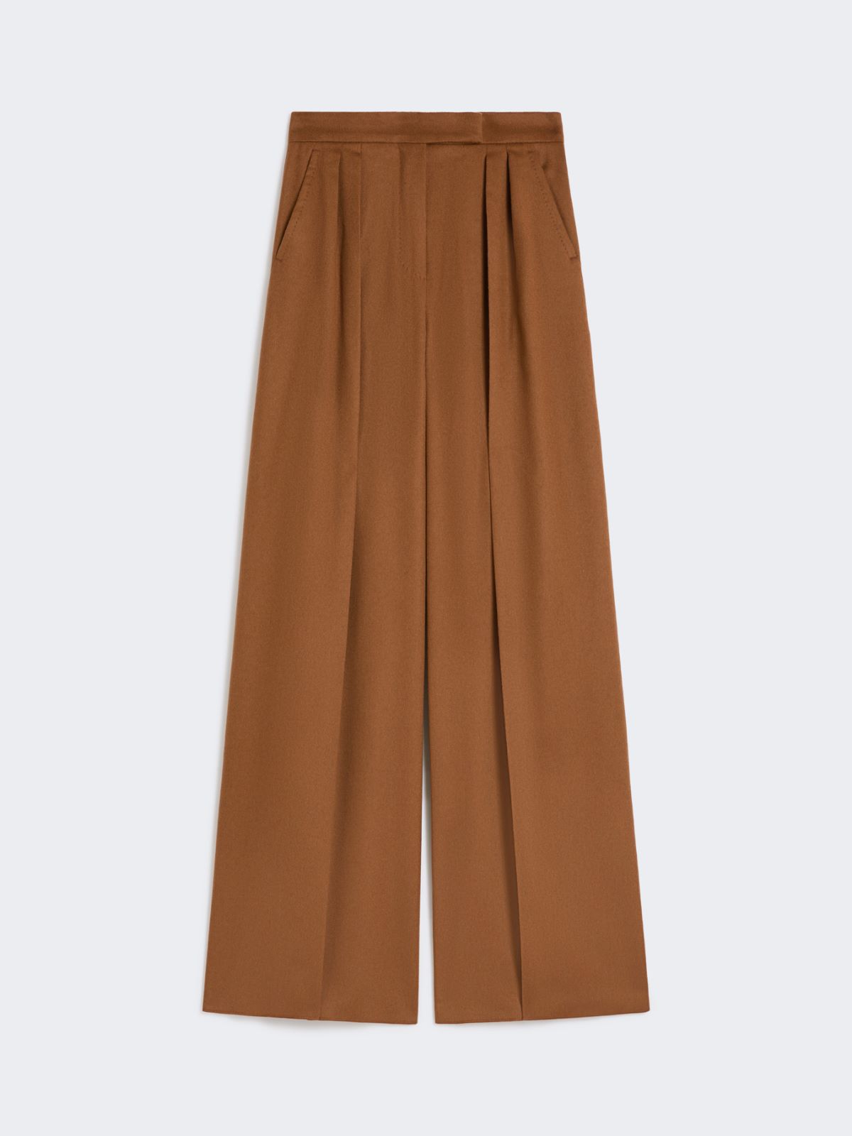 Wide, camel colour trousers - TOBACCO - Max Mara - 8