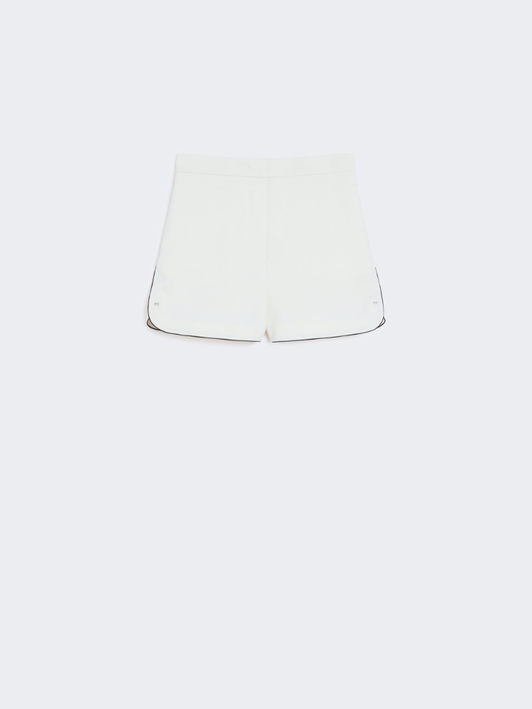 直営♪ Max Mara ダブル コットン キャンバス ショーツ ORBITA オルビタ] コットン キャンバス ショート パンツ, ivory