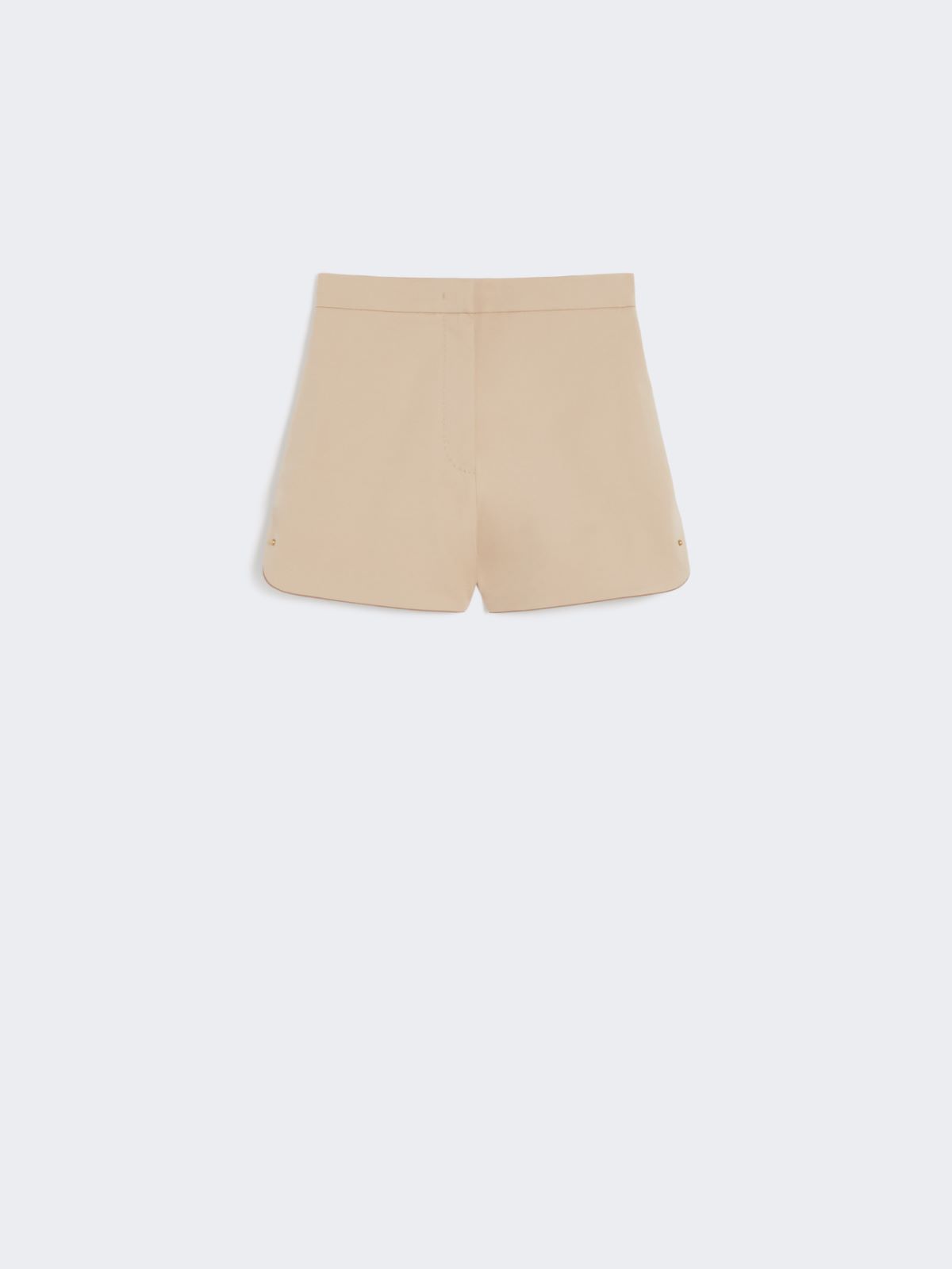 Double-faced cotton canvas shorts - SAND - Max Mara - 9