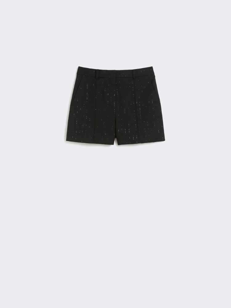 [シベリア] ウール ツイル ショート パンツ - BLACK - Max Mara