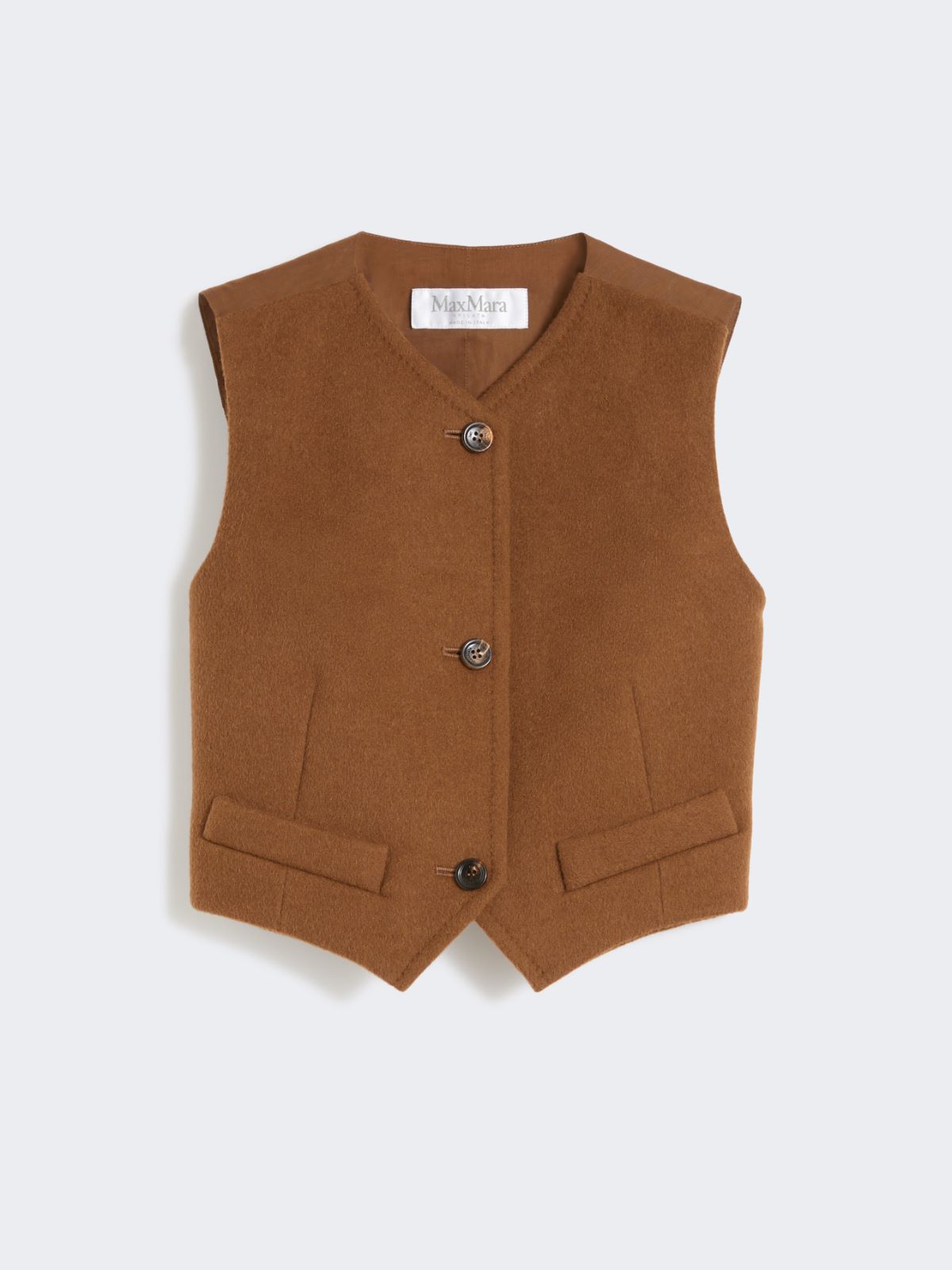 Gilet in cammello leggero - CUOIO - Max Mara - 8