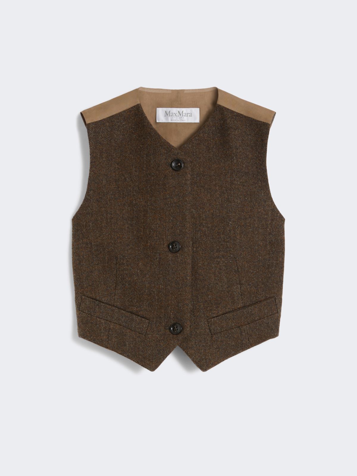 Wool felt waistcoat - BROWN - Max Mara - 10
