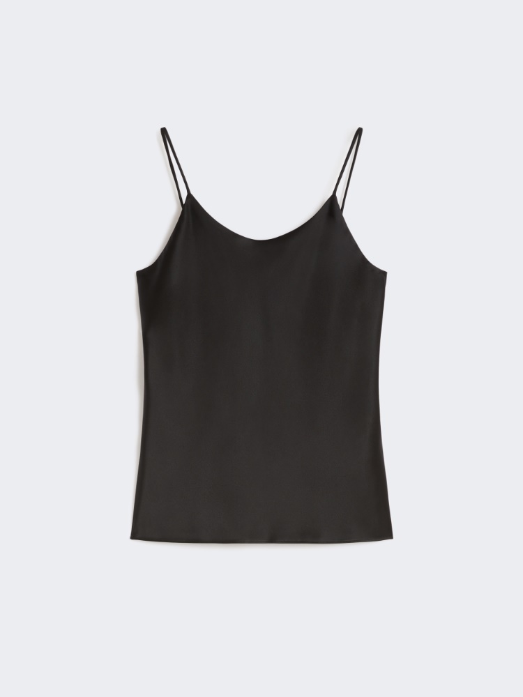 Haut en satin de soie - NOIR - Max Mara