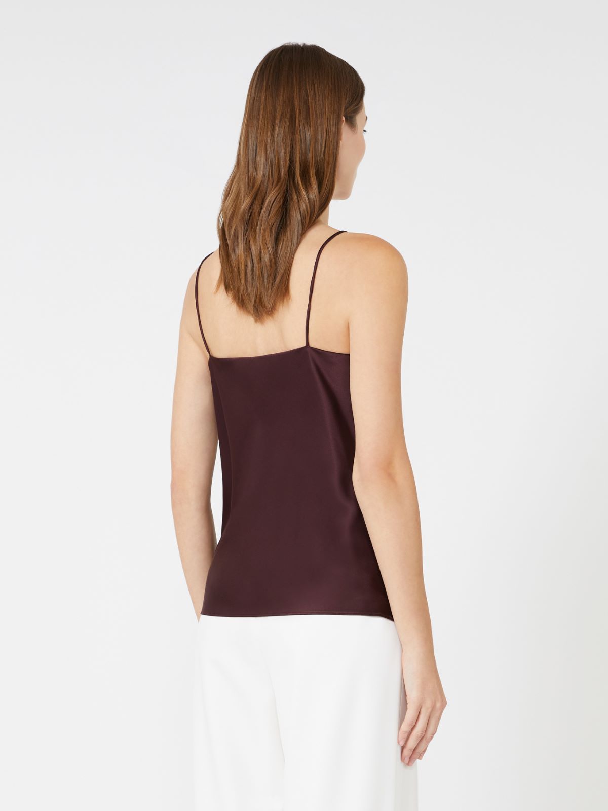 Silk-satin top - CHERRY - Max Mara - 3