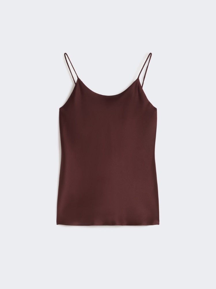 Haut en satin de soie - CERISE - Max Mara