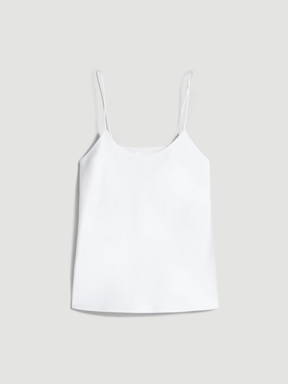Slip-Top aus Envers-Satin - WEISS - Max Mara