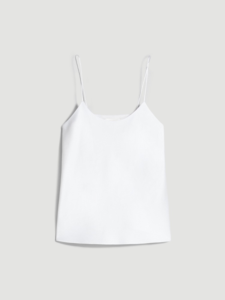 Slip-Top aus Envers-Satin - WEISS - Max Mara