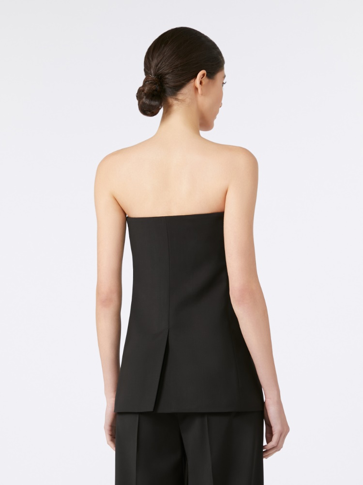 Tシャツ・カットソー MAX MARA Veruska virgin wool top Nero Veruska virgin wool top MAX MARA - Nugnes1920