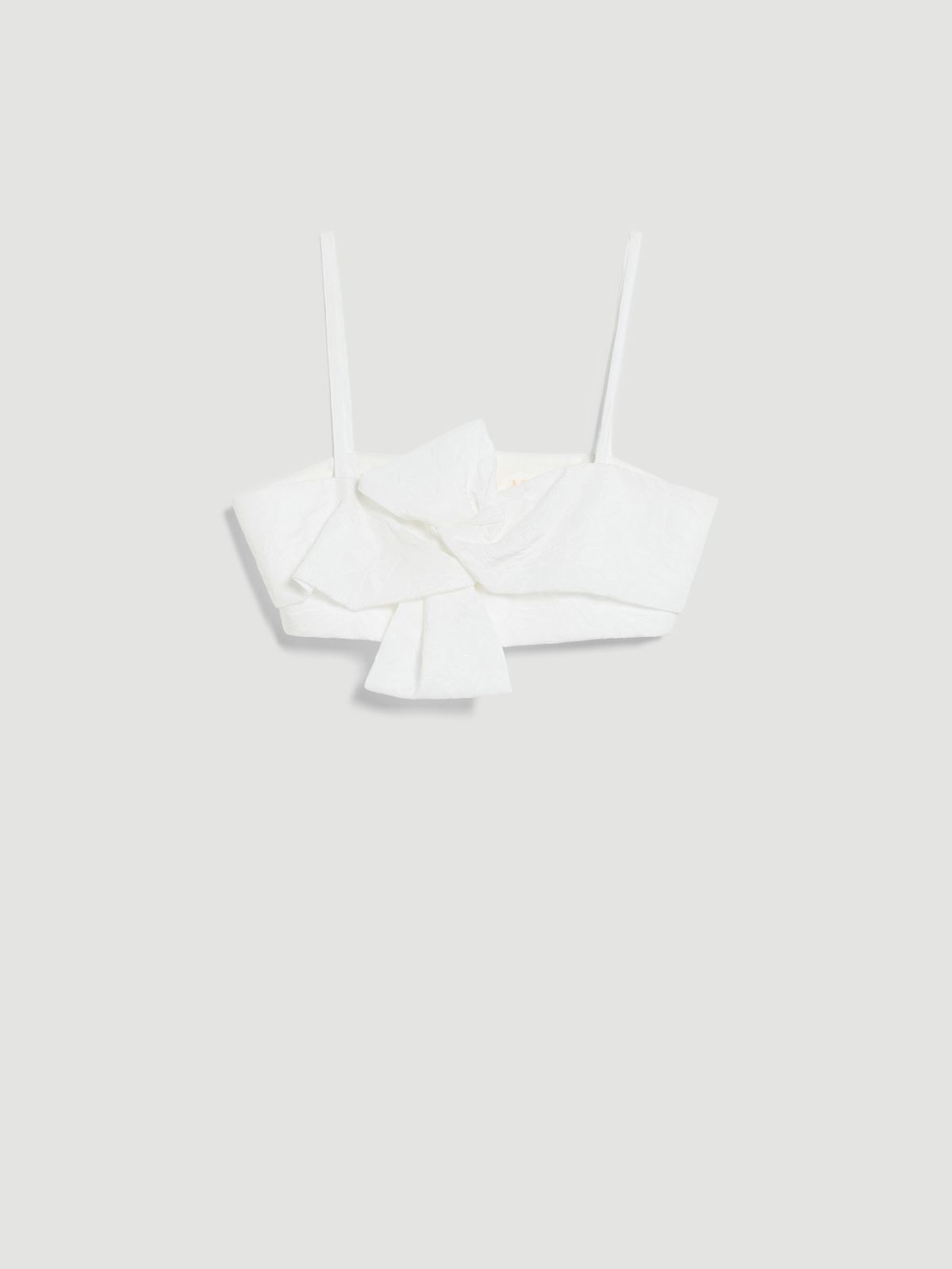Haut bandeau en microfaille - BLANC - Max Mara