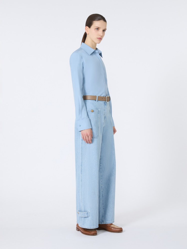 [プニャーレ] コットン ワークスタイル デニム - LIGHT BLUE - Max Mara