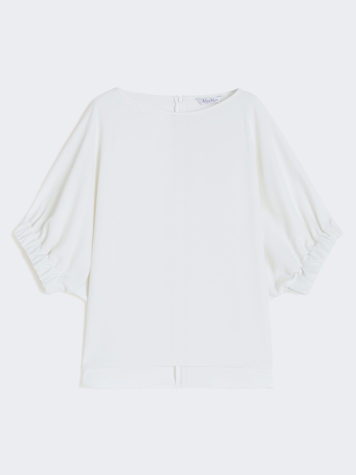 Bluzka z tkaniny cady - BIAŁY - Max Mara - 9