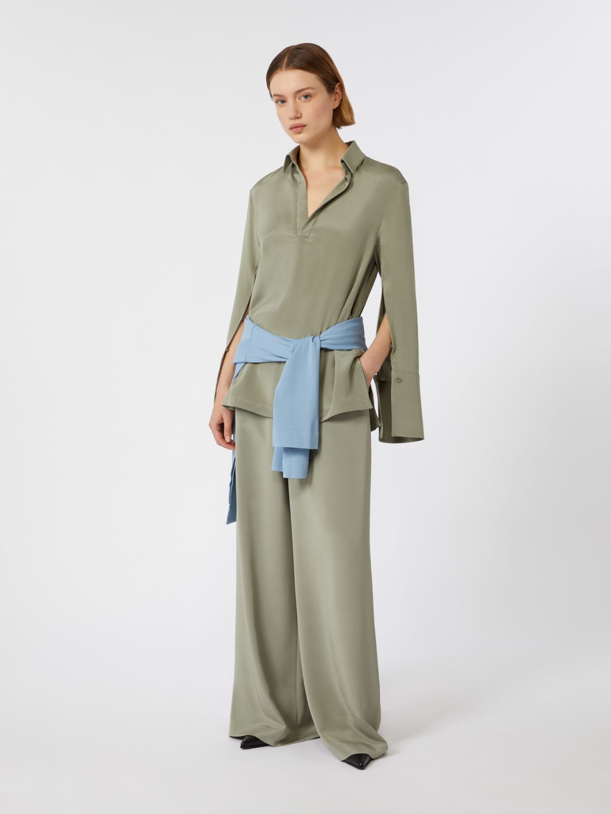 ★Max mara★ 25SS Pio シルクシャルメーズシャツ Silk shirts clothing | Max Mara