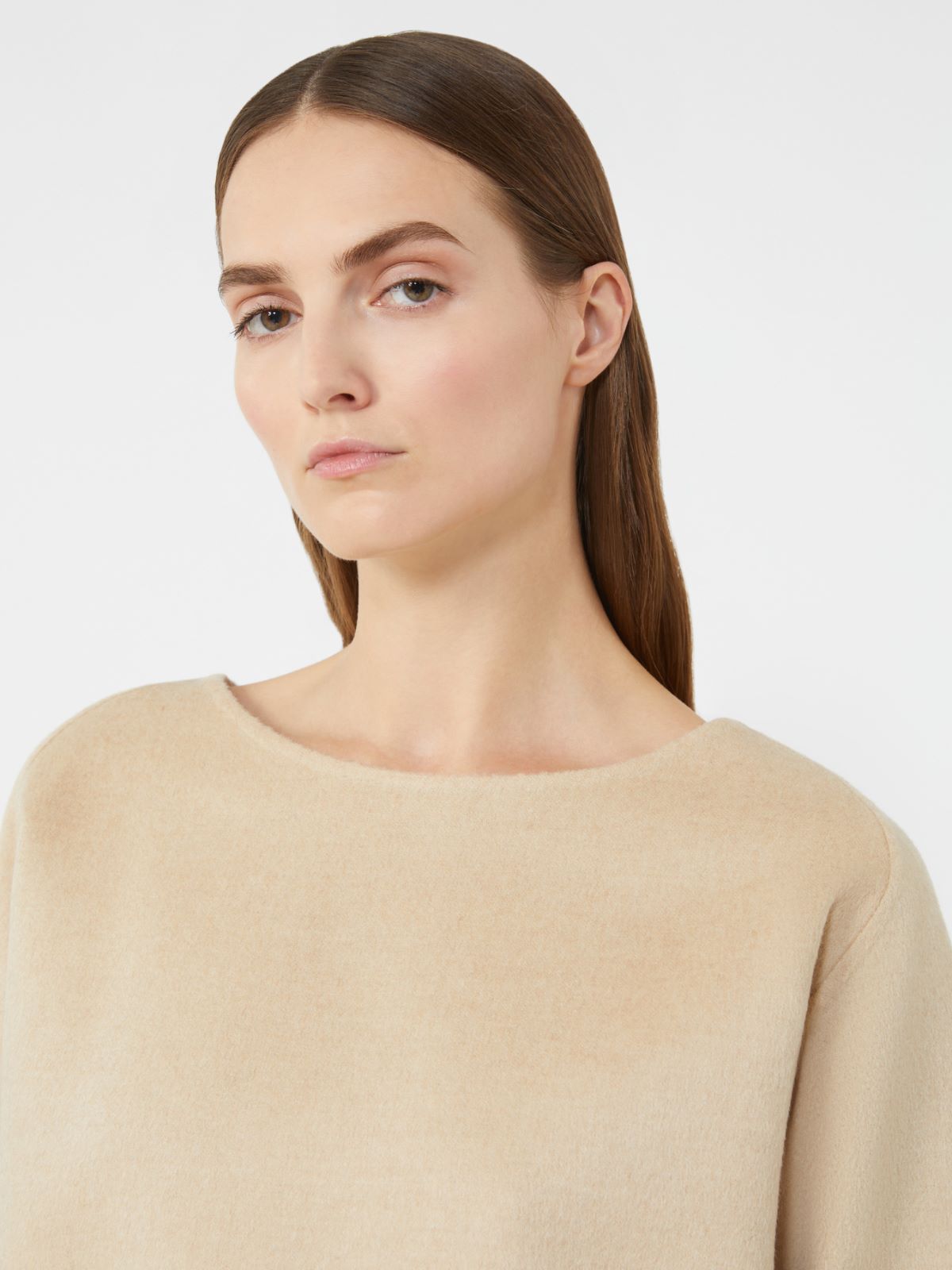 Crew-neck camel blouse - ALBINO - Max Mara - 4