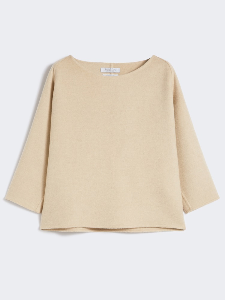 Crew-neck camel blouse - ALBINO - Max Mara