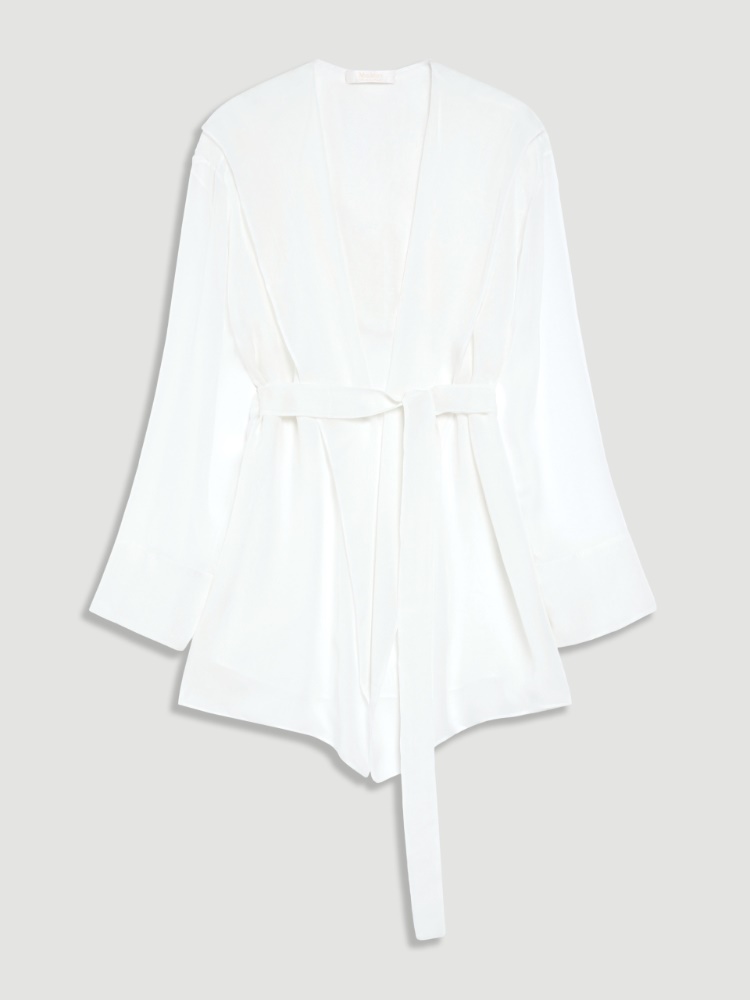 Giacca in chiffon di seta - BIANCO - Max Mara