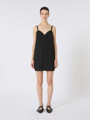ワンピース MAX MARA Woman Dress White 2421326021600 001 One-shoulder dress in silk satin, silk | 