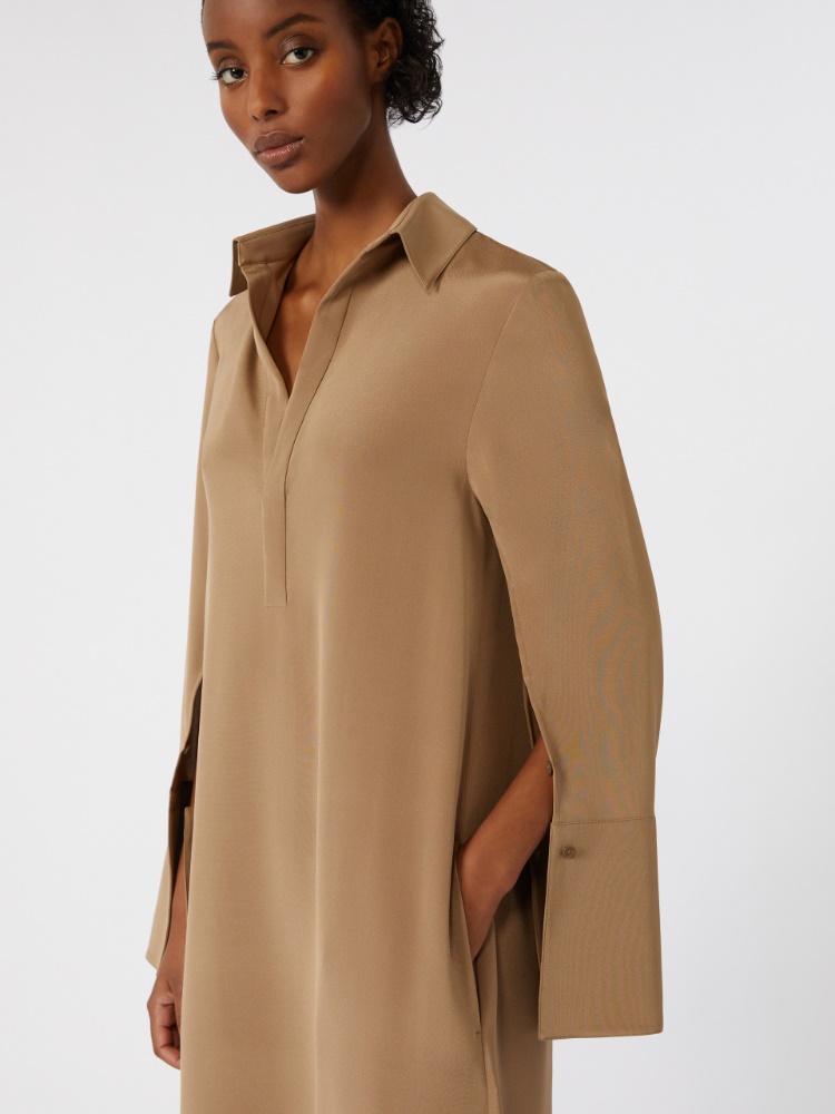 【関税&送料込】Max Mara Cream Stretch Silk Ossola Dress MAX MARA CREAM STRETCH SILK OSSOLA DRESS (Max Mara