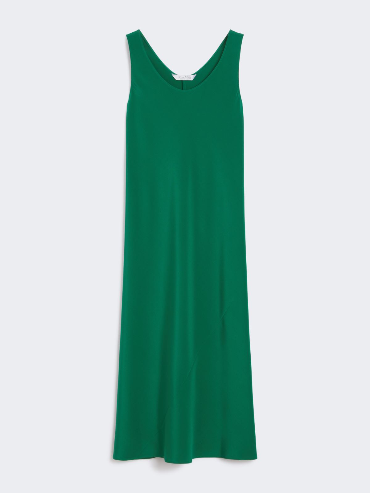 Robe en crêpe de Chine - VERT EMERAUDE - Max Mara - 8