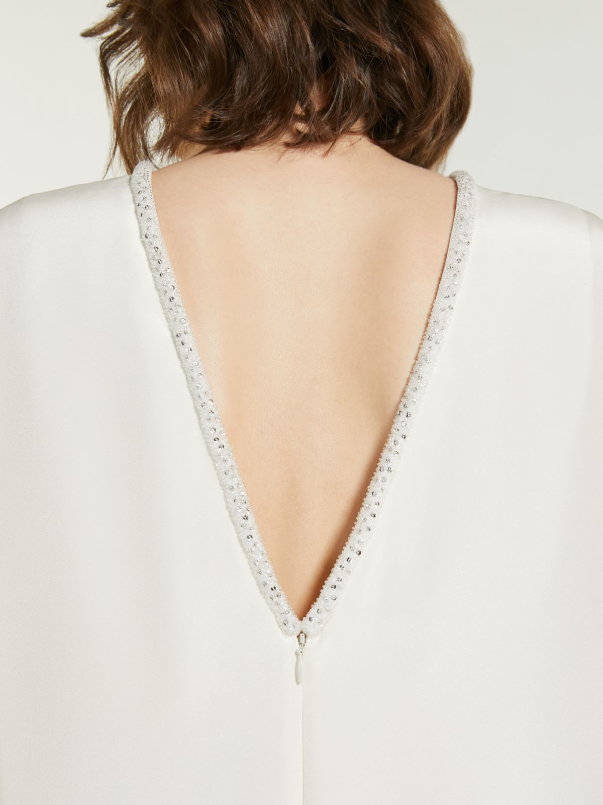 Pure silk crepe de chine dress - SILK - Max Mara - 5
