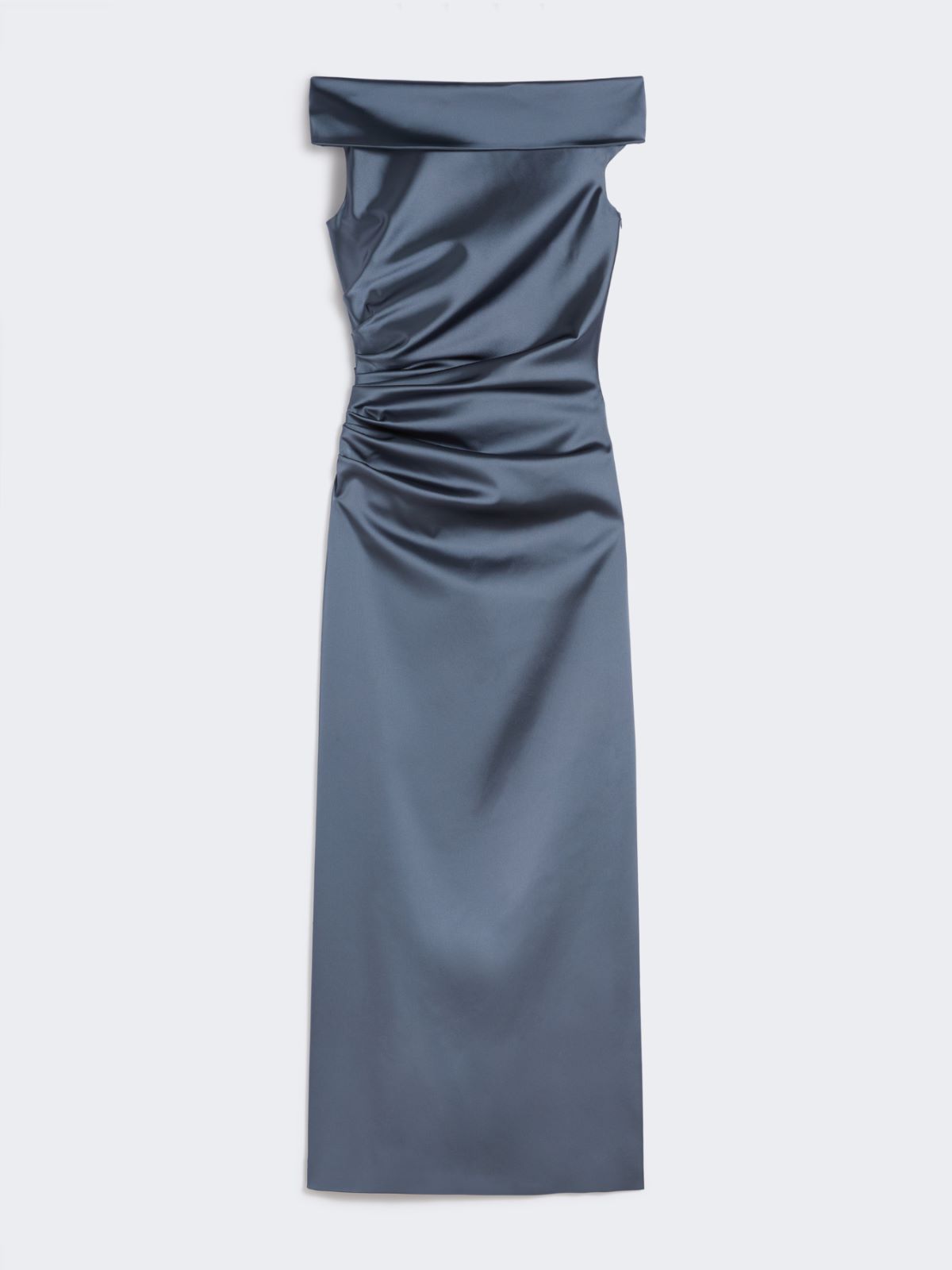 Long stretch satin dress - DARK GREY - Max Mara - 9