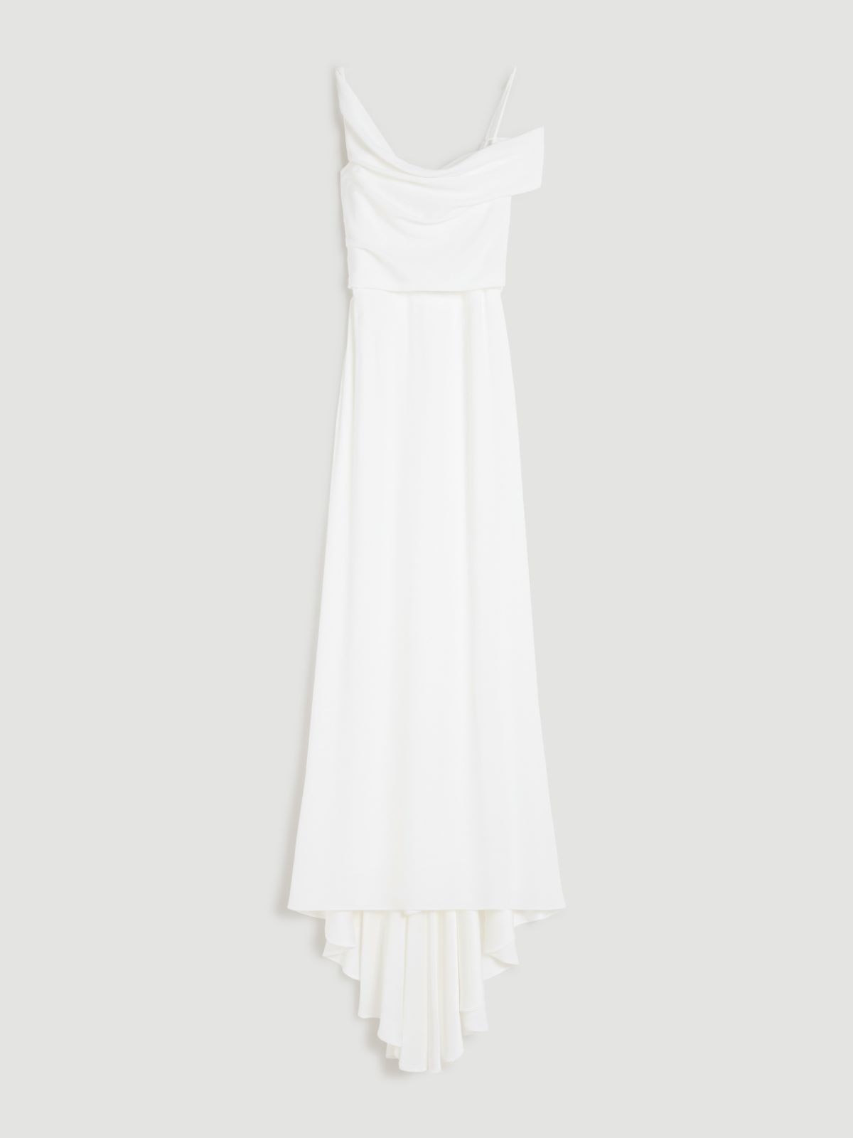 Asymmetrical envers satin dress - SILK - Max Mara - 9