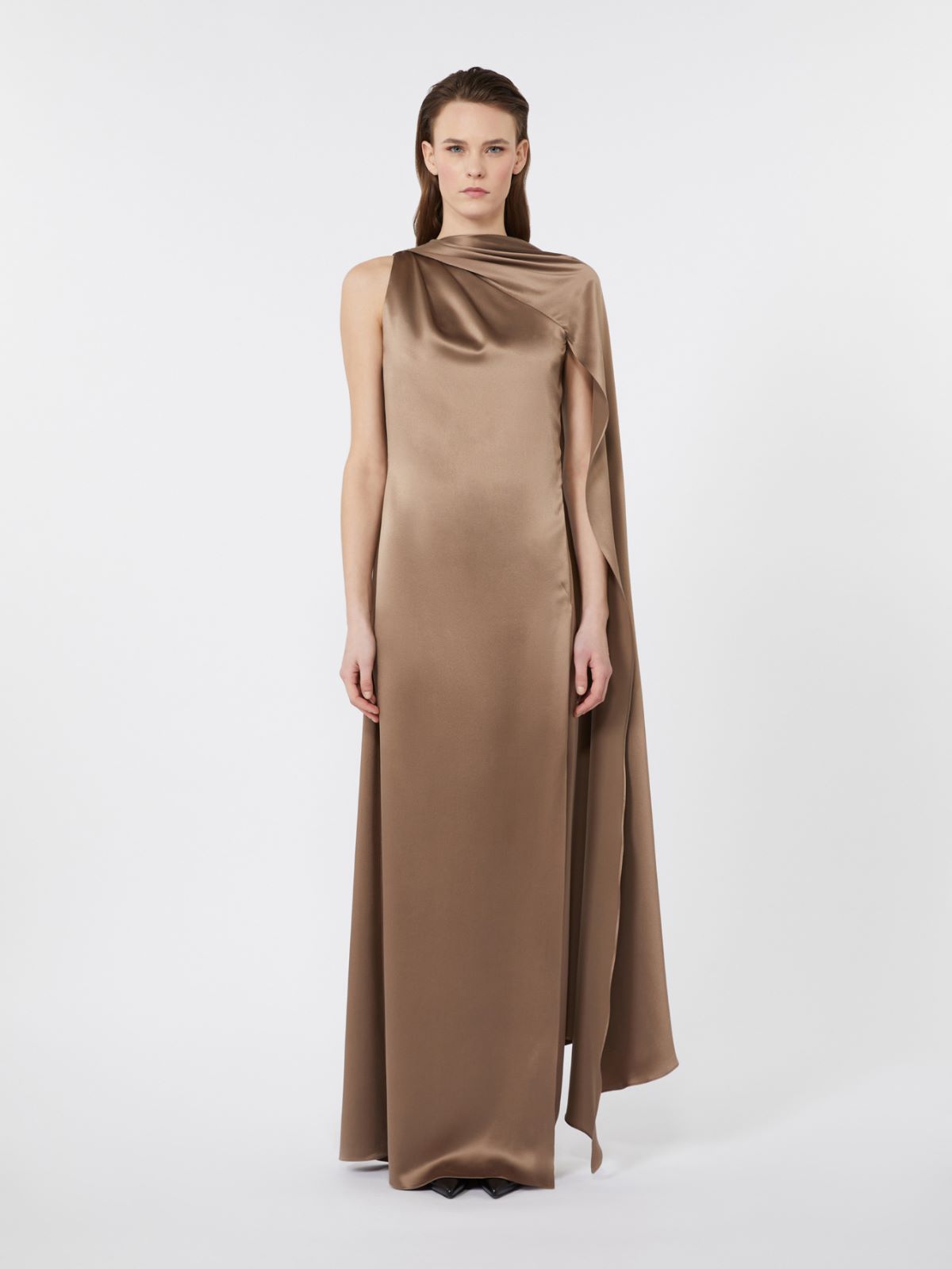One-shoulder dress in satin - MUD - Max Mara - 2