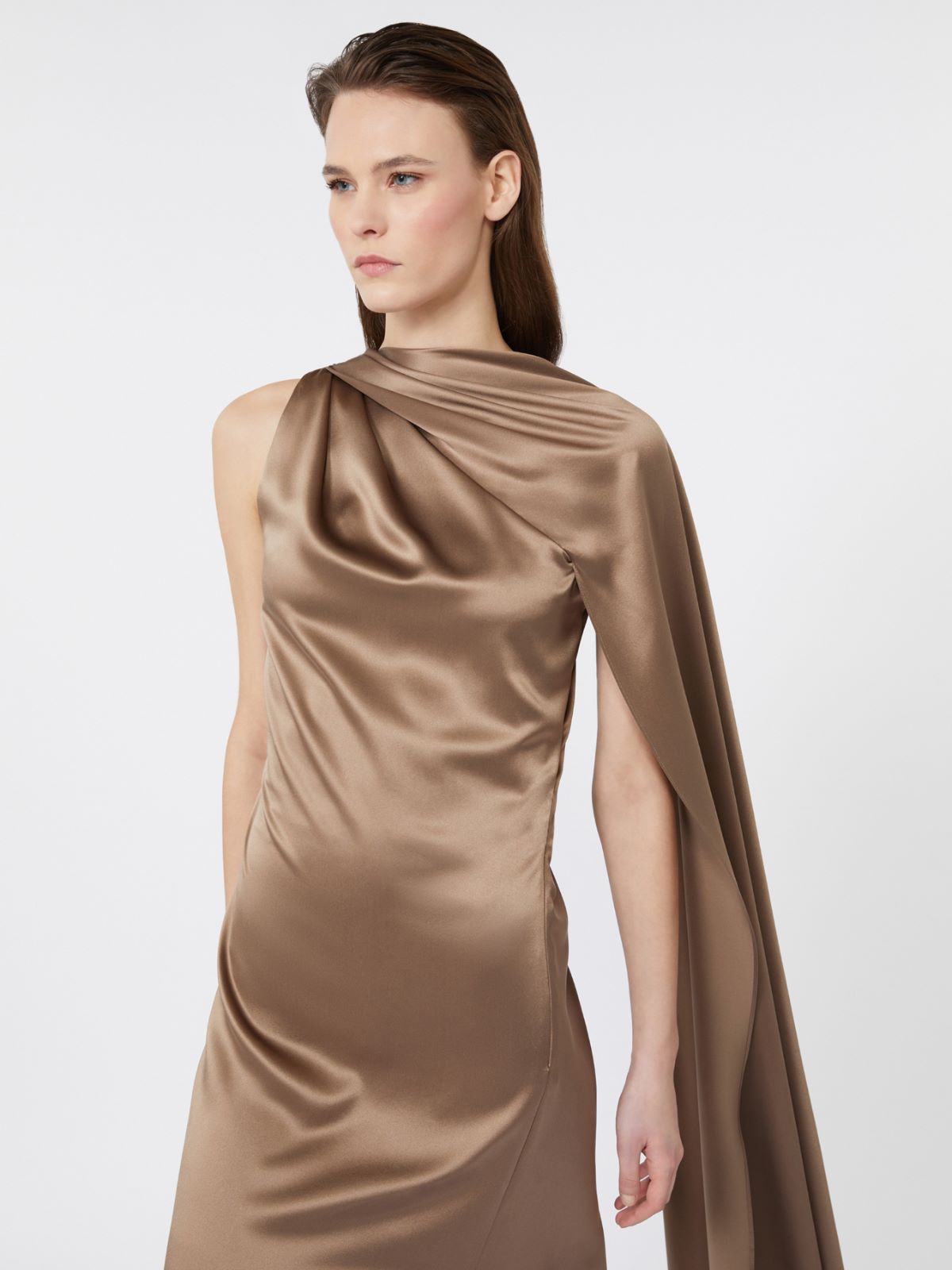 One-shoulder dress in satin - MUD - Max Mara - 4