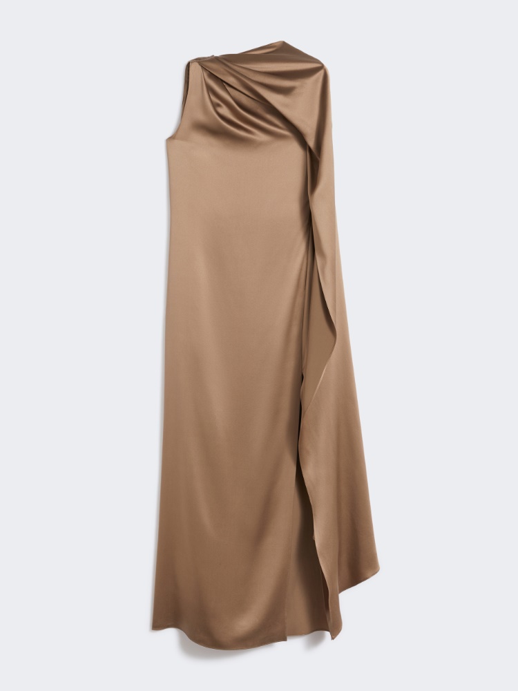 One-shoulder dress in satin - MUD - Max Mara