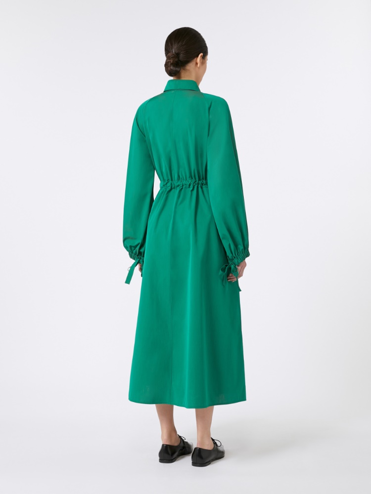 ☆Max Mara☆ エレガントコットンシャツドレス・Viale♪ Long taffeta shirt dress, blue jeans | 