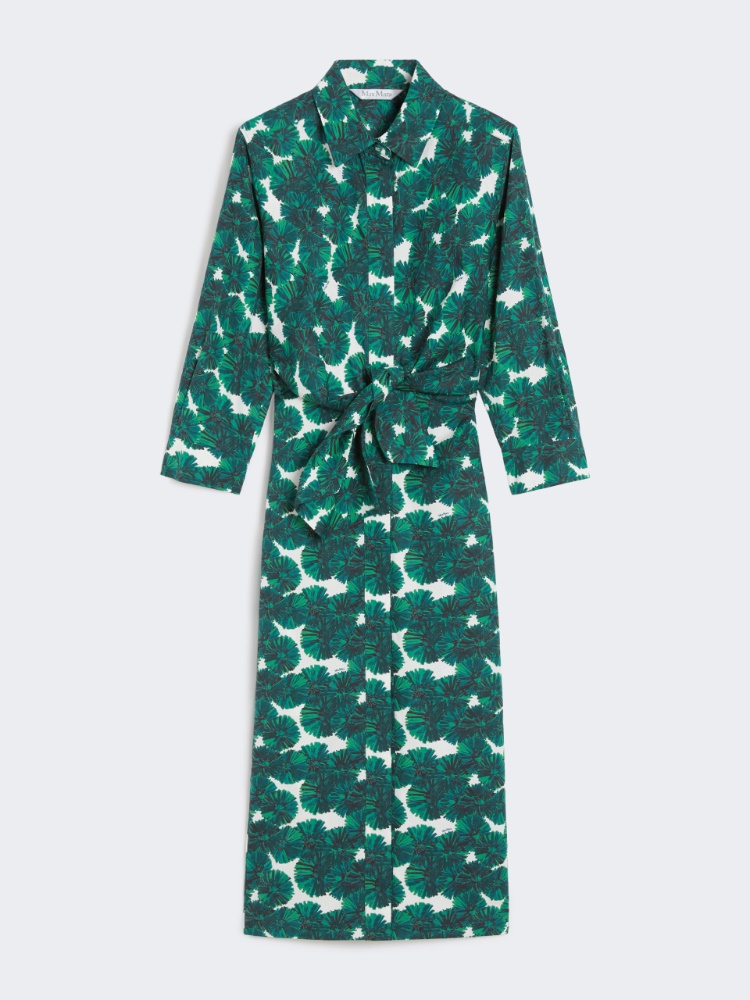 直営♪ Max Mara プリント ポプリンシャツドレス MAREMMA Printed poplin shirt dress, sand | 