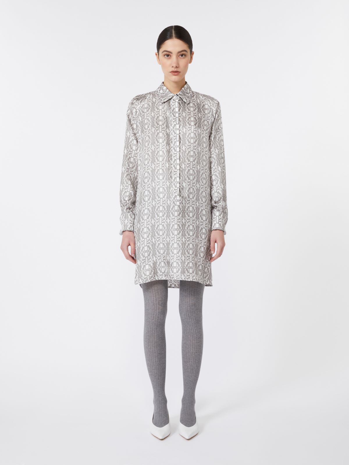 Printed silk shirt dress - SILK - Max Mara - 2