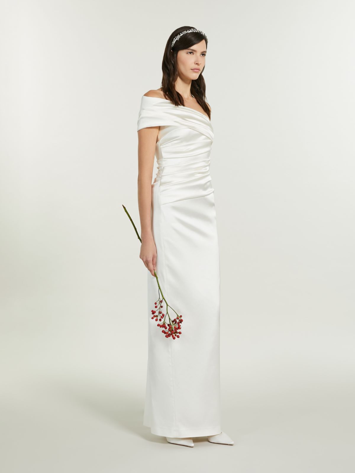 Stretch satin dress - SILK - Max Mara - 9