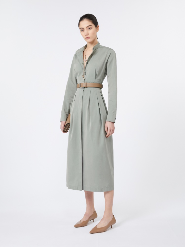 Taffeta shirt dress - SAGE GREEN - Max Mara
