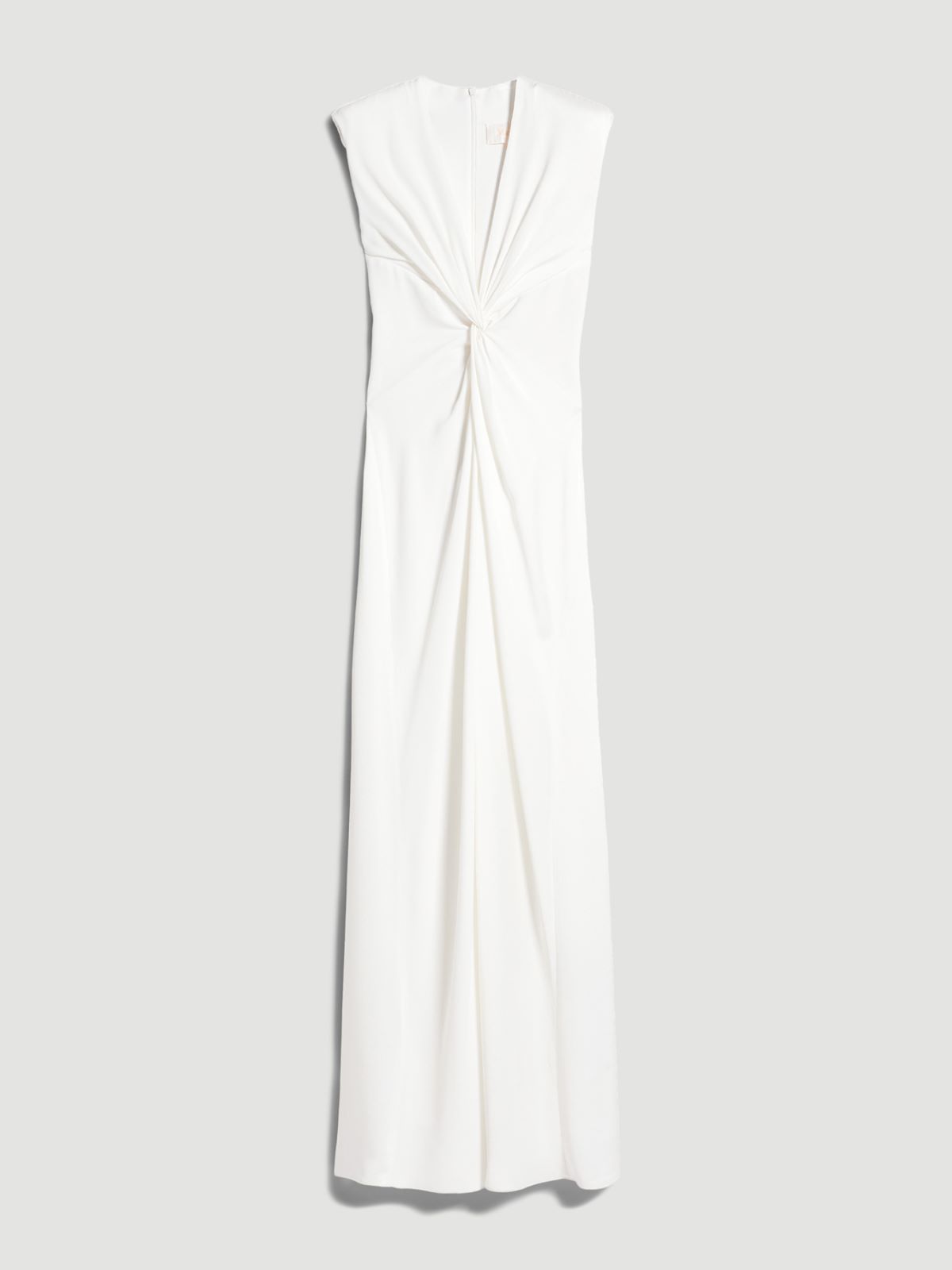 Drapiertes Kleid aus Envers-Satin - WEISS - Max Mara