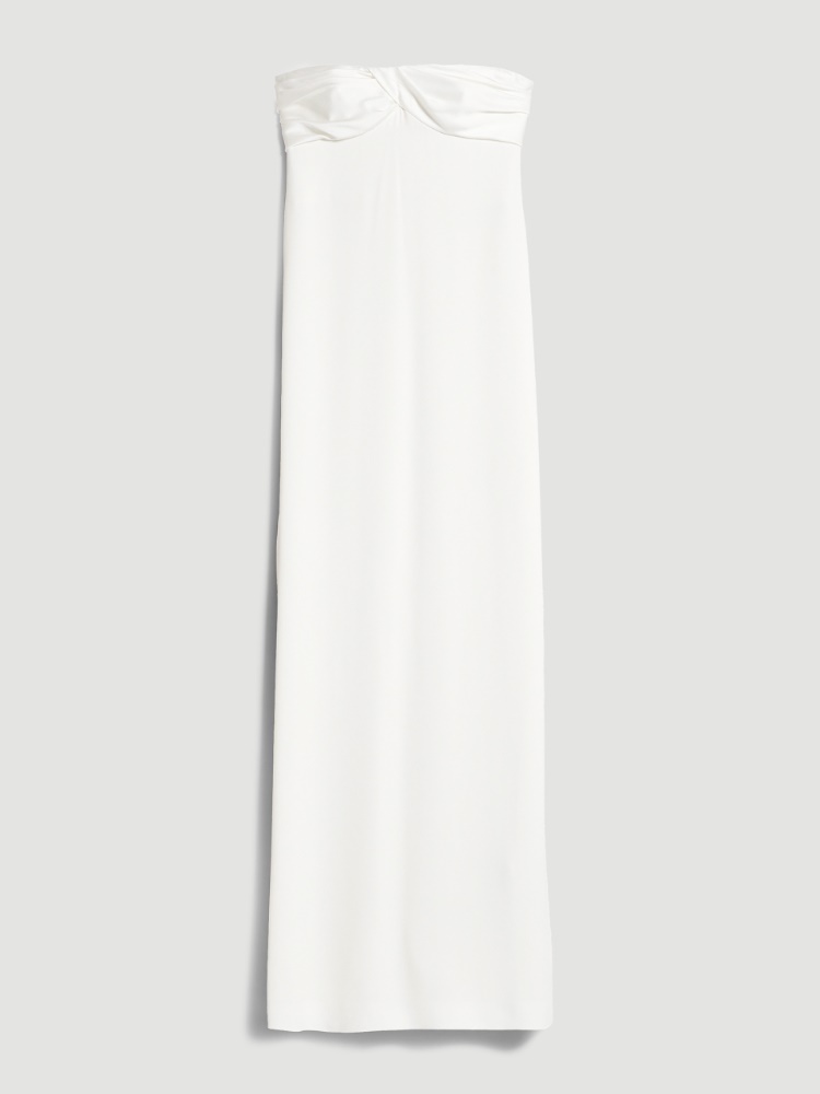 Bustierkleid aus Envers-Satin - WEISS - Max Mara