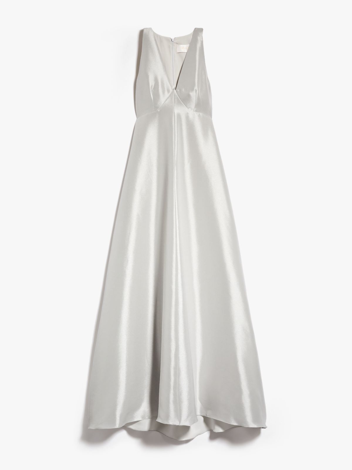 Kleid aus Seidensatin - SILBER - Max Mara