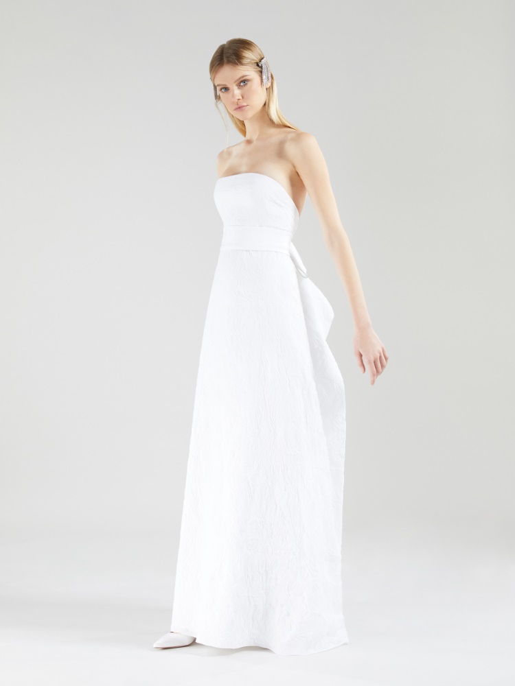 Abito bustier in taffetà - BIANCO - Max Mara