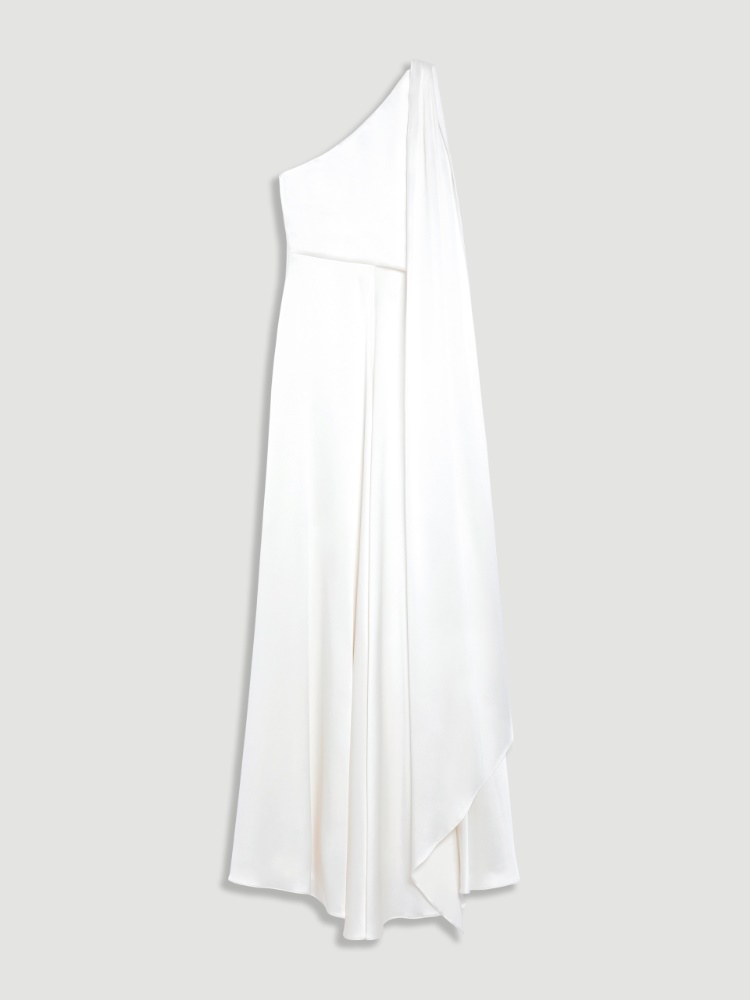 One-Shoulder-Kleid aus Seidensatin - SEIDE - Max Mara
