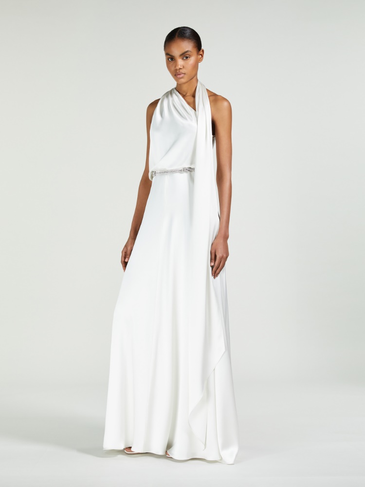 One-Shoulder-Kleid aus Seidensatin - SEIDE - Max Mara