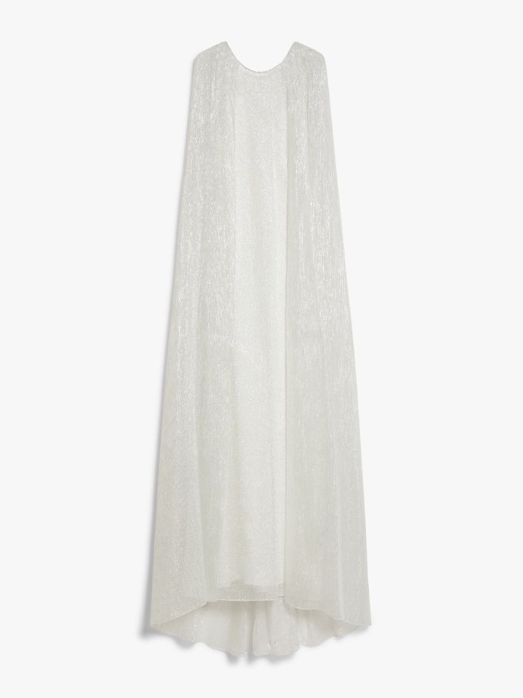 Abito in seta con mantella lunga - BIANCO - Max Mara