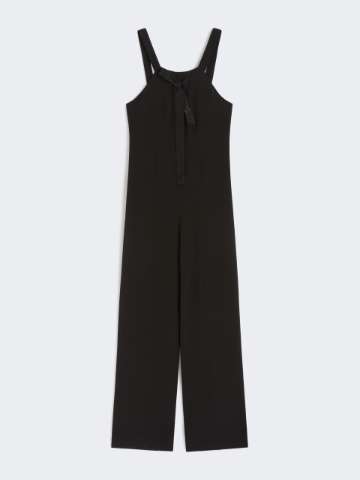 オールインワン・サロペット Max Mara Black stretch wool Mincio jumpsuit Max Mara Pianoforte Black Stretch Wool Mincio Jumpsuit – LOZURI®