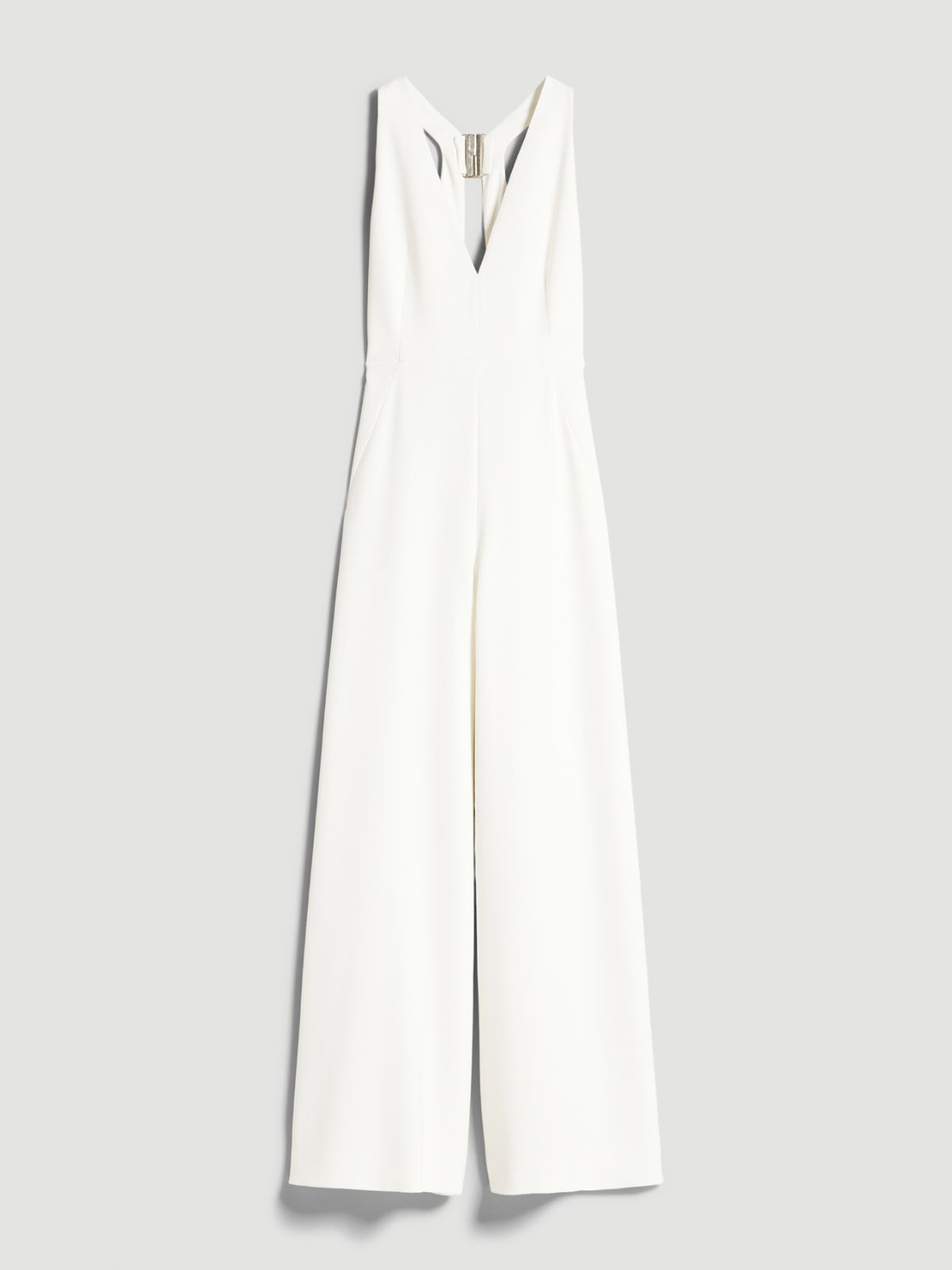 Jumpsuit aus Cady mit V-Ausschnitt - SEIDE - Max Mara