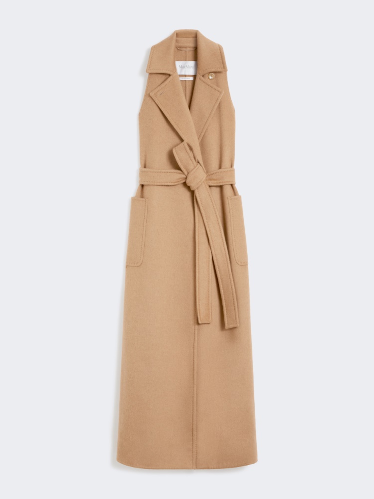 Sleeveless camel coat - CAMEL - Max Mara