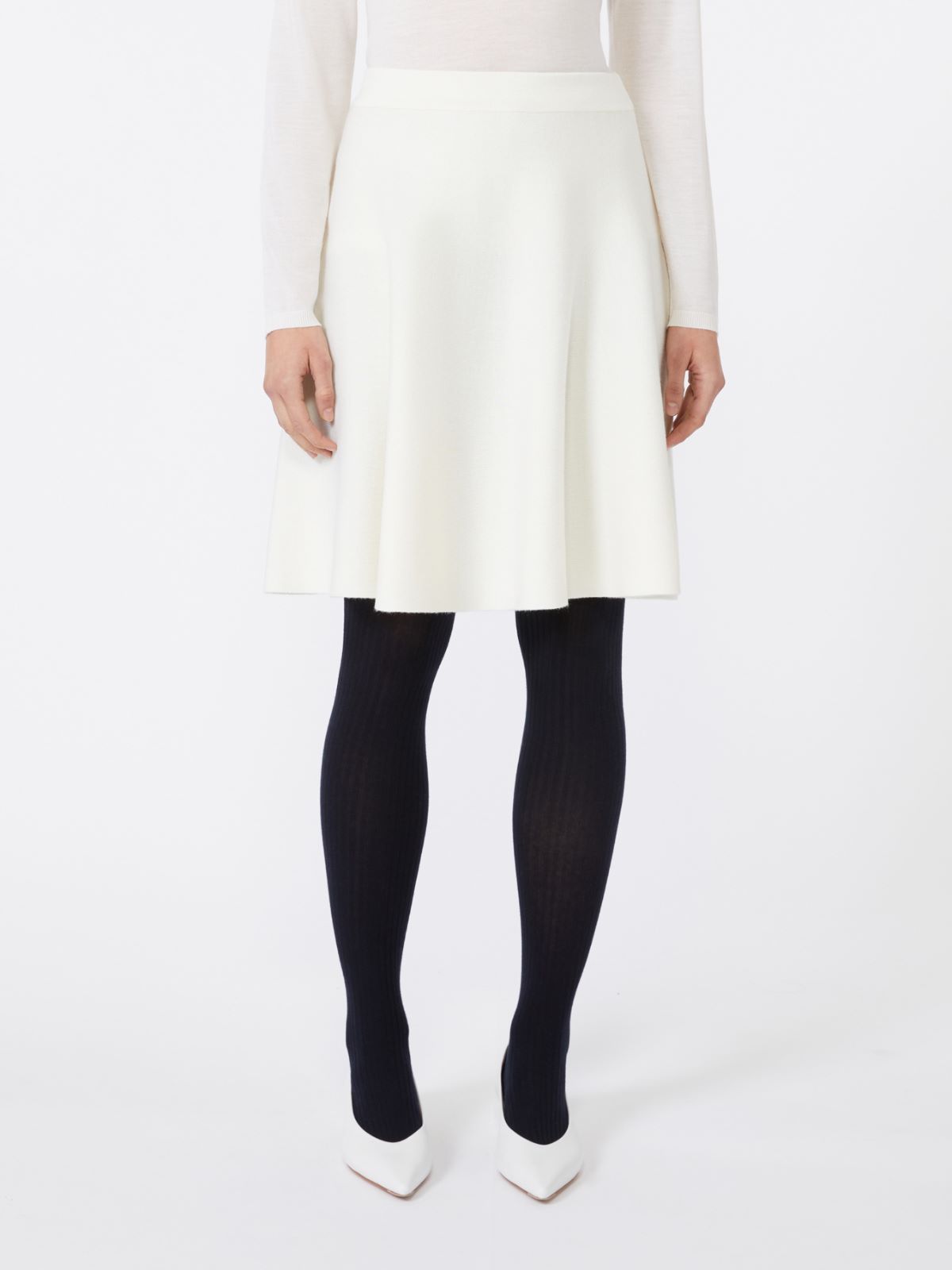 Cotton and viscose crêpe miniskirt - SILK - Max Mara - 2