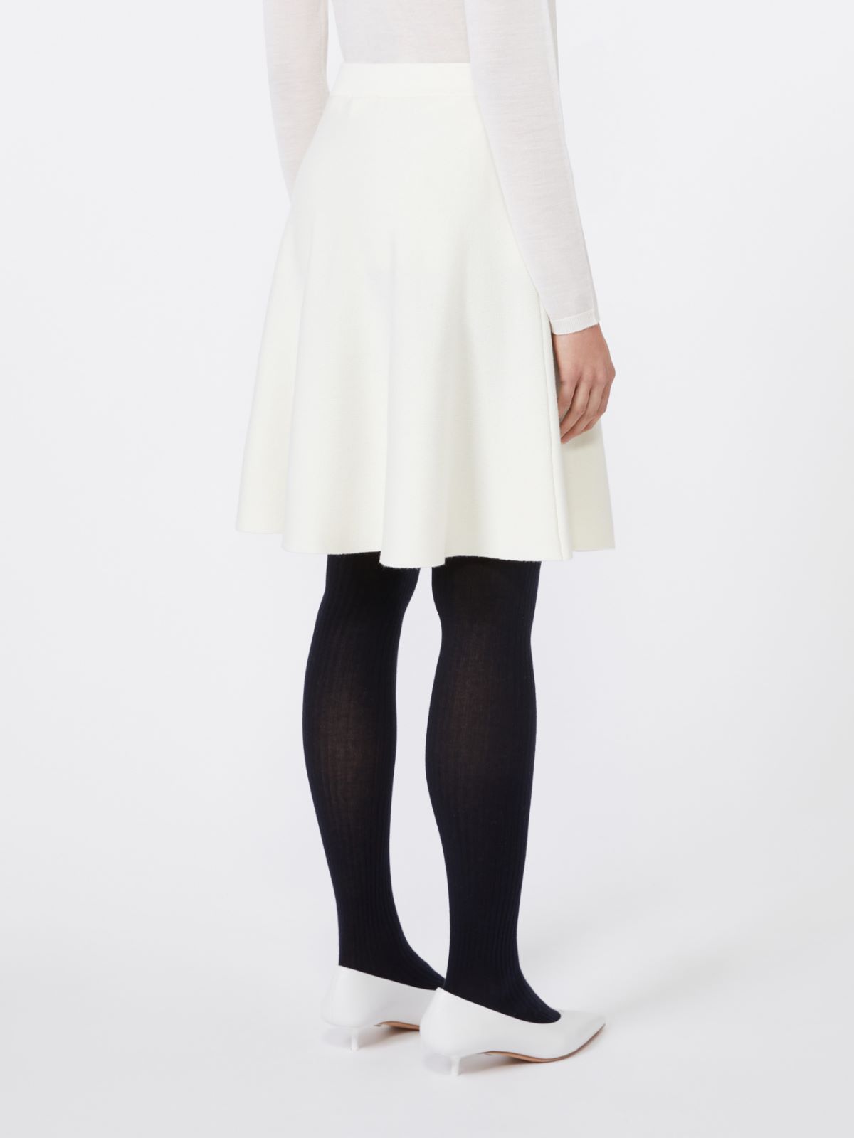 Cotton and viscose crêpe miniskirt - SILK - Max Mara - 3