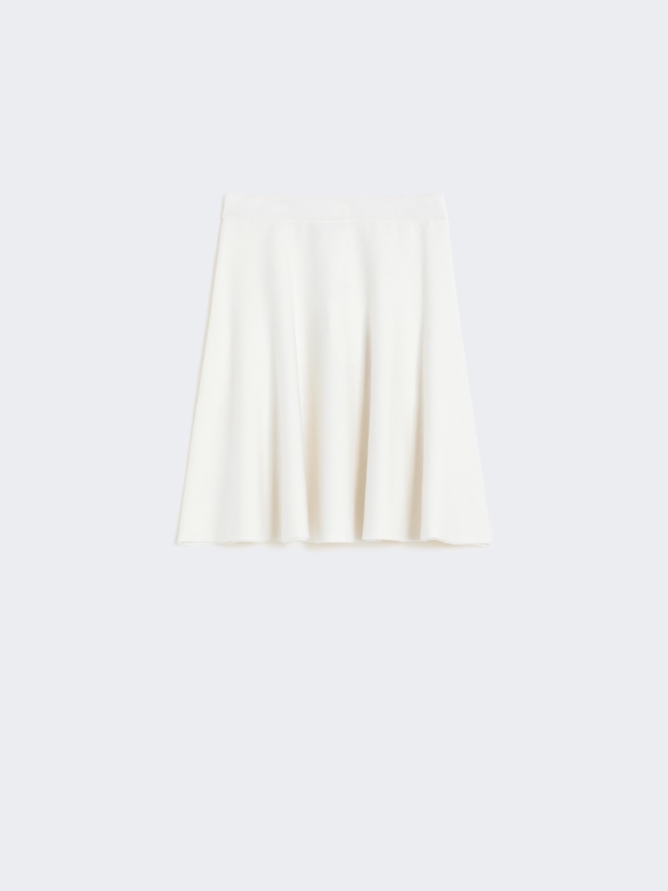 Cotton and viscose crêpe miniskirt - SILK - Max Mara