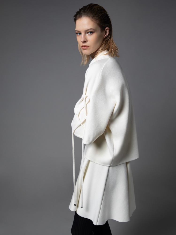Cotton and viscose crêpe miniskirt + SILK - Max Mara